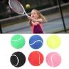 HUAOSN 6Pcs Tennis Training Balls, Rubber Material Tennis Ball Set, Waterproof Versatile Multicolor Tennis Balls Set for Various Venues view 2