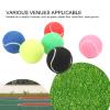 HUAOSN 6Pcs Tennis Training Balls, Rubber Material Tennis Ball Set, Waterproof Versatile Multicolor Tennis Balls Set for Various Venues view 4