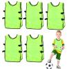 5PCS Pinnies Scrimmage Vests Team Practice Jersey Child Youth Teen Kids Scrimmage Vest Soccer Pinnies Youth Team Practice Vests Sports Bibs(GREEN) view 1