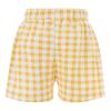 iiniim Toddler Baby Girls Summer Plaid Shorts Elastic Waist Bottoms Pants Yellow 4-5 Years view 2