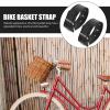 HOMSFOU Leather Buckle Belt Pair for Bike Basket Straps Adjustable Front Bicycle Basket Accessory 8.85 Inch Leather Straps for Kids Cycling view 2