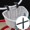 HOMSFOU Leather Buckle Belt Pair for Bike Basket Straps Adjustable Front Bicycle Basket Accessory 8.85 Inch Leather Straps for Kids Cycling view 3
