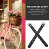HOMSFOU Leather Buckle Belt Pair for Bike Basket Straps Adjustable Front Bicycle Basket Accessory 8.85 Inch Leather Straps for Kids Cycling view 4