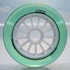 JHKJ Inline Wheel 90mm 100mm 110mm Professional Speed Wheel 8 Pack for Indoor Outdoor Hardness Inline Hockey Replacement Wheels,Green,110mm view 2