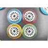 JHKJ Inline Wheel 90mm 100mm 110mm Professional Speed Wheel 8 Pack for Indoor Outdoor Hardness Inline Hockey Replacement Wheels,Green,110mm view 4