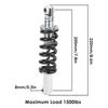 Bike Rear Shock Absorber 200mm 1500lbs 8mm Hole Universal Electric Scooter Damping Suspension Spring Shock Damper for Dirt Bike, Electric Bikes, Mini Motorcycle, ATV view 2
