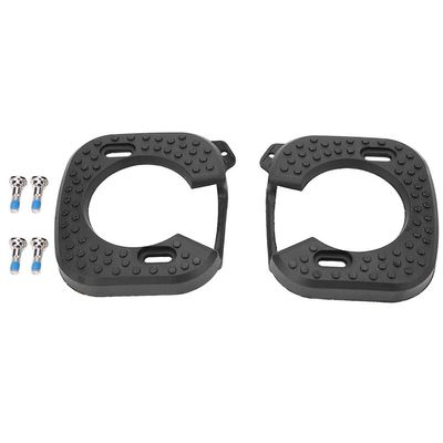 Estink Cycling Shoes Cleat Cover, 1 Pair Black Rubber Quick Release Cycling Pedal Cleat Cover Pedal Shoe Cleat Covers Fit for Zero Light Action Cycling Accessory