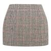 Tweed Skirt for Women 2023 High Waisted Pencil Fall Winter Short Mini Plaid Skirts, Grid Multicolor, L view 1