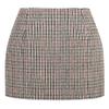 Tweed Skirt for Women 2023 High Waisted Pencil Fall Winter Short Mini Plaid Skirts, Grid Multicolor, L view 2