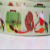 3 yds 7/8" Gone Fishing Tackle Box Hat Lures Bait Pole Fish Grosgrain Ribbon view 1