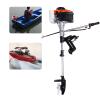 Bacacoo 4 Hp 53.2cc Outboard Motor, Heavy Duty Air Cooling Of Fishing Boat Engine, 4 Stroke Inflatable Fishing Boat Engine, For Rubber Boat Fishing Boat Hand Start Outboard Motor + Bracket view 4