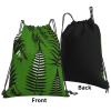 Natural Plant Silhouette Fern Leaves Unisex Simple Leisure Drawstring Bag,Gym Drawstring Bags,Outdoor Portable Backpack Storage Bags view 3
