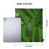 Natural Plant Silhouette Fern Leaves Unisex Simple Leisure Drawstring Bag,Gym Drawstring Bags,Outdoor Portable Backpack Storage Bags view 4