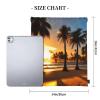 Beach Sunrise And Backlit Palm Trees Unisex Simple Leisure Drawstring Bag,Gym Drawstring Bags,Outdoor Portable Backpack Storage Bags view 4