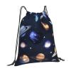 Planets Stars And Milky Way Galaxy Unisex Simple Leisure Drawstring Bag,Gym Drawstring Bags,Outdoor Portable Backpack Storage Bags view 2