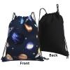 Planets Stars And Milky Way Galaxy Unisex Simple Leisure Drawstring Bag,Gym Drawstring Bags,Outdoor Portable Backpack Storage Bags view 3