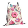 Sweet Lollipop Cupcake Unisex Simple Leisure Drawstring Bag,Gym Drawstring Bags,Outdoor Portable Backpack Storage Bags view 2
