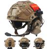 Airsoft Military Game Fast Tactical Helmet With HD Noise Reduction Multicam Headset Helmet Cover,For Hunting Paintball CS Cosplay (Tan/L) view 1