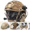 Airsoft Military Game Fast Tactical Helmet With HD Noise Reduction Multicam Headset Helmet Cover,For Hunting Paintball CS Cosplay (Tan/L) view 2