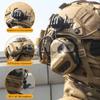 Airsoft Military Game Fast Tactical Helmet With HD Noise Reduction Multicam Headset Helmet Cover,For Hunting Paintball CS Cosplay (Tan/L) view 3