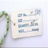 Vintage Japan Japanese 6-7mm x 3-4mm Green Freshwater Rice Pearl 15" Strand view 3