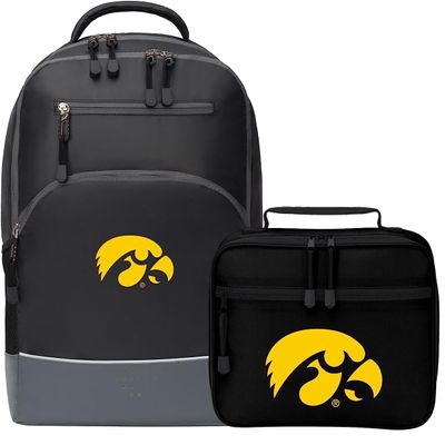 Northwest Collegiate Backpack and Lunch/Toiletry Tote Bag Combo (Iowa Hawkeyes)