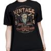 50th Birthday Gift Shirt for Men - Vintage (Birth Year) Aged to Perfection - Bull Skull - F/4X view 3
