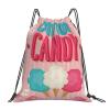 Cotton Candy Unisex Simple Leisure Drawstring Bag,Gym Drawstring Bags,Outdoor Portable Backpack Storage Bags view 1