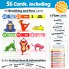 Extra Large Yoga Pose and Breathing Exercise Cards for Kids - Promote Mindfulness, Meditation and Self Care for Children - A Fun Preschool Game - Teach Kids Mindfulness Tools Through Yoga view 4