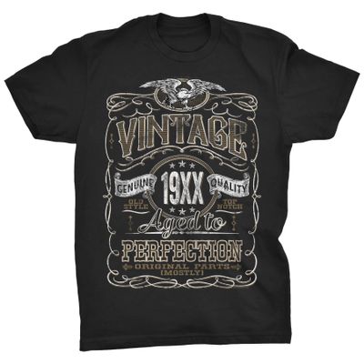 37th Birthday Shirt for Men - Vintage (Birth Year) Aged to Perfection - 4X