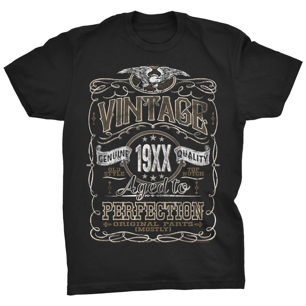 37th Birthday Shirt for Men - Vintage (Birth Year) Aged to Perfection - 4X