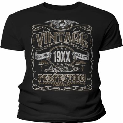 39th Birthday Shirt for Men - Vintage (Birth Year) Aged to Perfection - 4X
