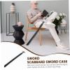 GOOHOCHY Djustable Shoulder Bag for Swords Wood Carrying Case Leather Scabbard Sleeves for Fencing view 3