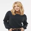 Independent Trading Co. Womens Lightweight Crop Crew Pullover, XL, Bone view 3