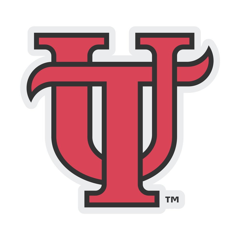 University of Tampa Spartans Vinyl Decal Sticker 10 Inch Clear Officially Licensed Collegiate Product