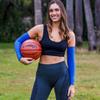 Cannon Sports Cooling Arm Sleeves for Men and Women, Breathable, Moisture-Wicking Sun Protection Clothing (Pair) (Blue, Small) view 3