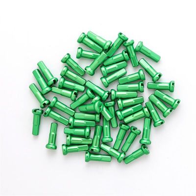 50PCS Spoke Nipples Bike 14G Spoke Cap MTB Road Bicycle Wheel Spoke Nipples 14mm - (Color: Alloy Green)