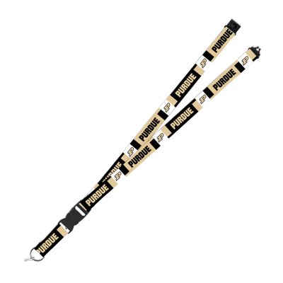 Rico Industries NCAA Purdue Boilermakers 19" x 1" Premium Unisex-Adult Safety Breakaway Lanyard - Flash
