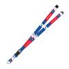 Rico Industries NCAA Kansas Jayhawks 19" x 1" Premium Unisex-Adult Safety Breakaway Lanyard - Flash view 1