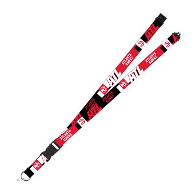 Rico Industries NBA Basketball Atlanta Hawks 19" x 1" Premium Unisex-Adult Safety Breakaway Lanyard - Flash