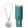 TMNOVO Stanley Accessories Charms Silver Stanley Accessories 40 oz A-Z Letter Charm for Stanley Cup Tumbler Accessories Compatible with Yeti & Hydro Flask (Initial_O) view 1
