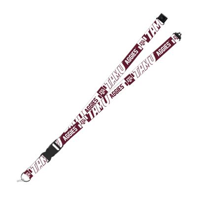Rico Industries NCAA Texas A&M Aggies 19" x 1" Premium Unisex-Adult Safety Breakaway Lanyard - Flash