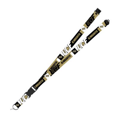 Rico Industries NCAA Central Florida Knights - UCF 19" x 1" Premium Unisex-Adult Safety Breakaway Lanyard - Flash