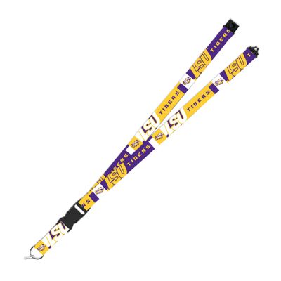 Rico Industries NCAA LSU Tigers 19" x 1" Premium Unisex-Adult Safety Breakaway Lanyard - Flash