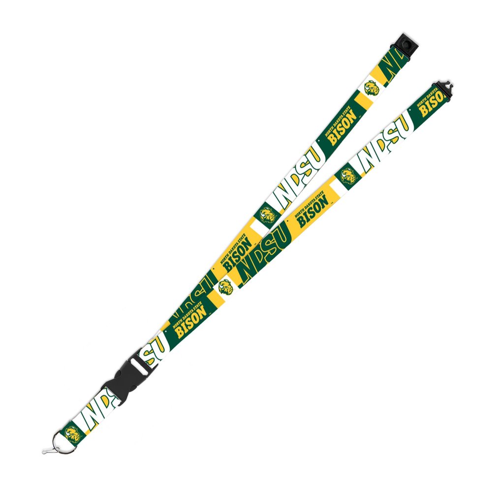 Rico Industries NCAA North Dakota State Bison Standard 19" x 1" Flash Lanyard Keychain Holder