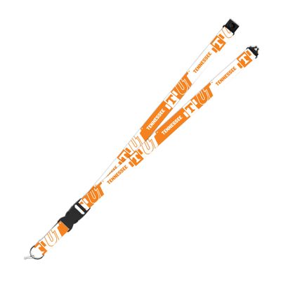 Rico Industries NCAA Tennessee Volunteers 19" x 1" Premium Unisex-Adult Safety Breakaway Lanyard - Flash