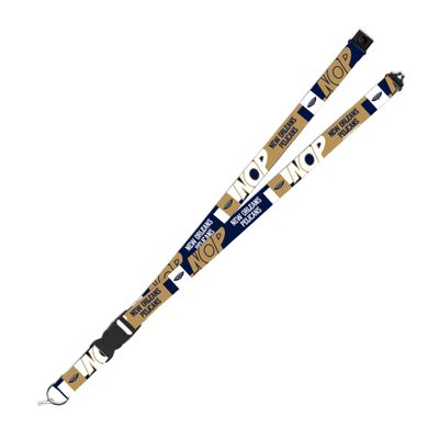 Rico Industries NBA Basketball New Orleans Pelicans 19" x 1" Premium Unisex-Adult Safety Breakaway Lanyard - Flash