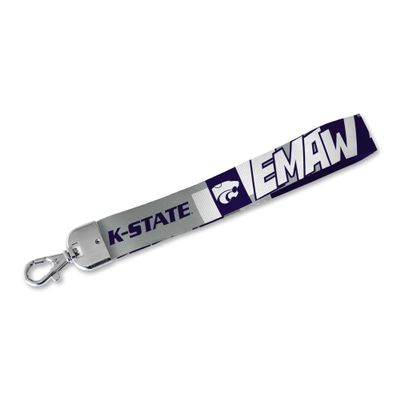 Rico Industries NCAA Kansas State Wildcats - KSU Wrist Lanyard Key Chain, Cute Wristlet Strap Keychain Holder for Women Men Car Keys ID Badges Card Wallet Phone Camera
