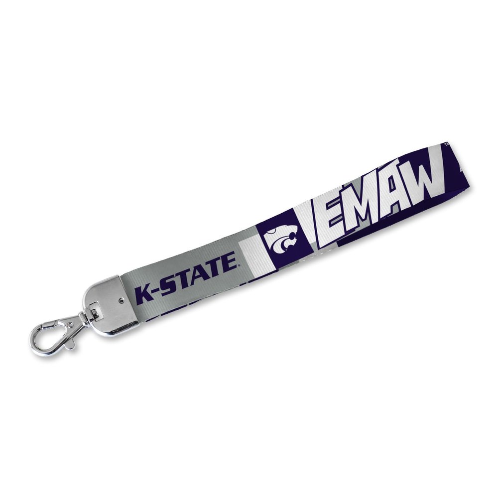 Rico Industries NCAA Kansas State Wildcats - KSU Wrist Lanyard Key Chain, Cute Wristlet Strap Keychain Holder for Women Men Car Keys ID Badges Card Wallet Phone Camera