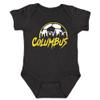 Xtreme Apparrel Columbus Skyline Kid's Bodysuit for Soccer Fans (Black, 18M) view 1